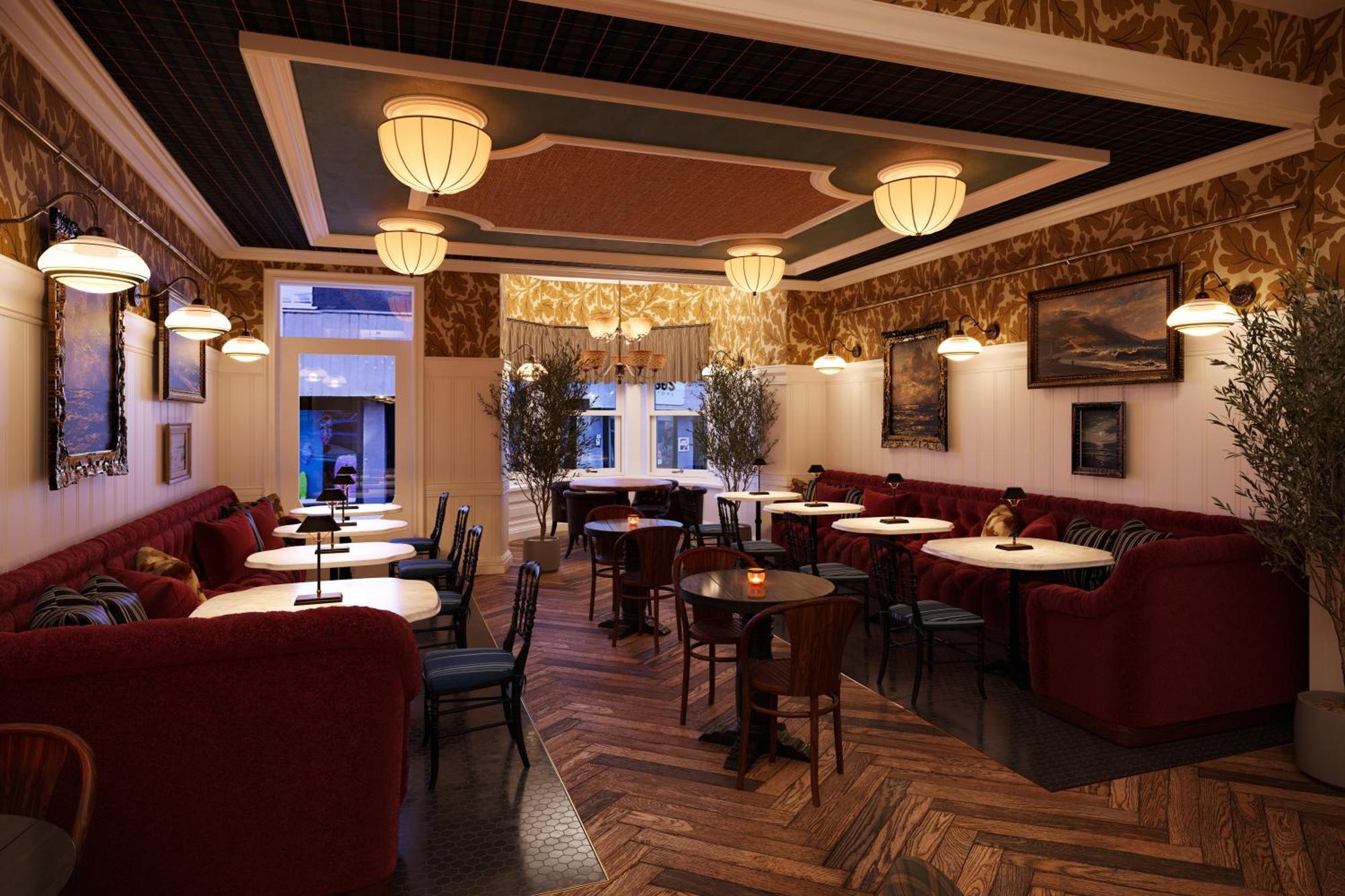 Hotel Portrush Adelphi Exterior foto Interior of the restaurant