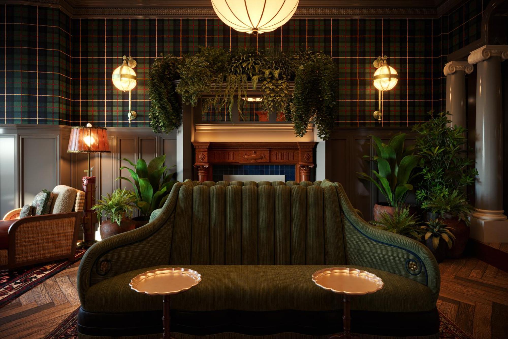 Hotel Portrush Adelphi Exterior foto The interior of the Green Room